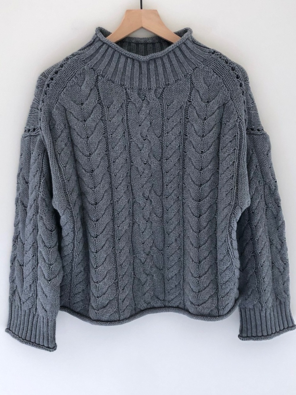 NWT J.Crew 2025 Rollneck Cable-knit Sweater